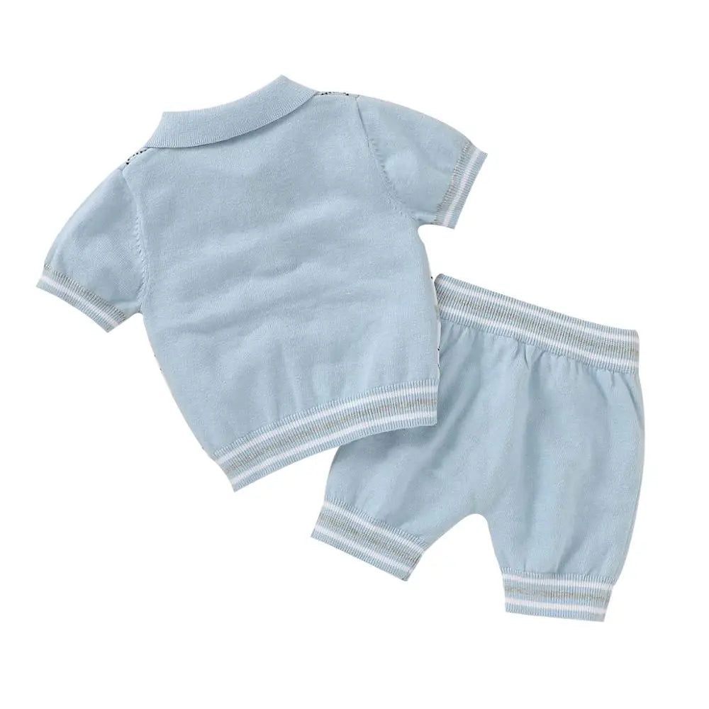 Romb Toddler Cotton Knit Set