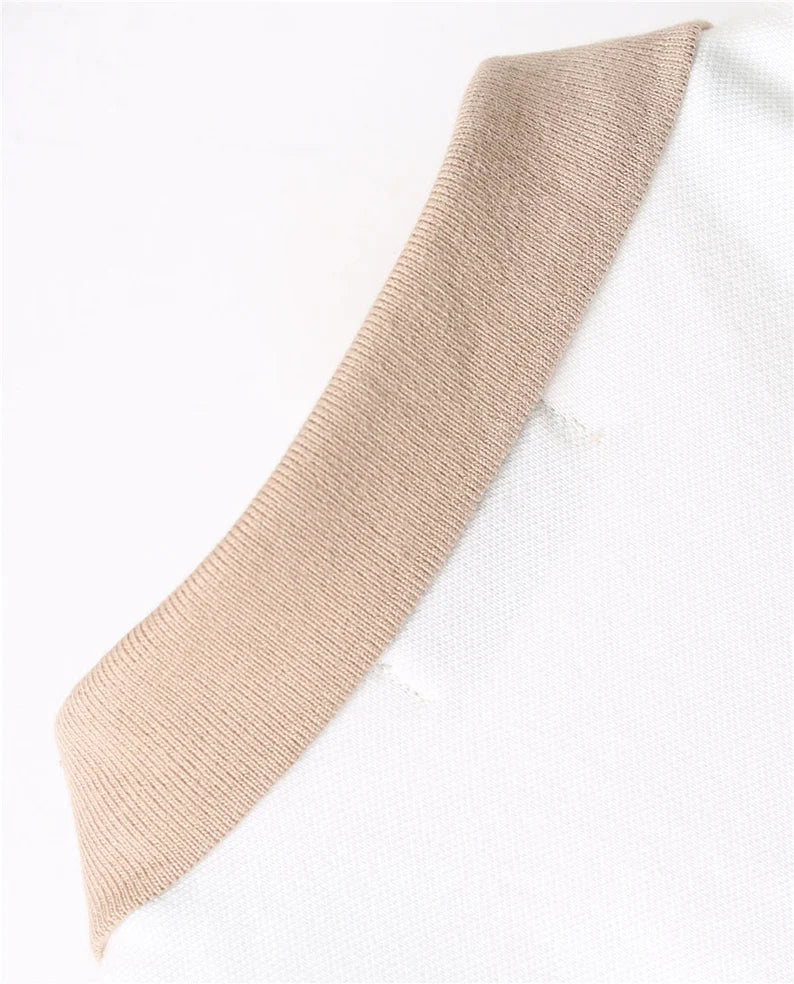 Boy’s Polo Plaid Trim T-shirt - Peachy Bloomers