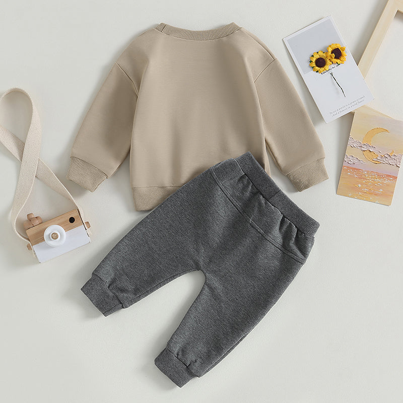 Little Dude Sweatshirt and Sweatpants Set
