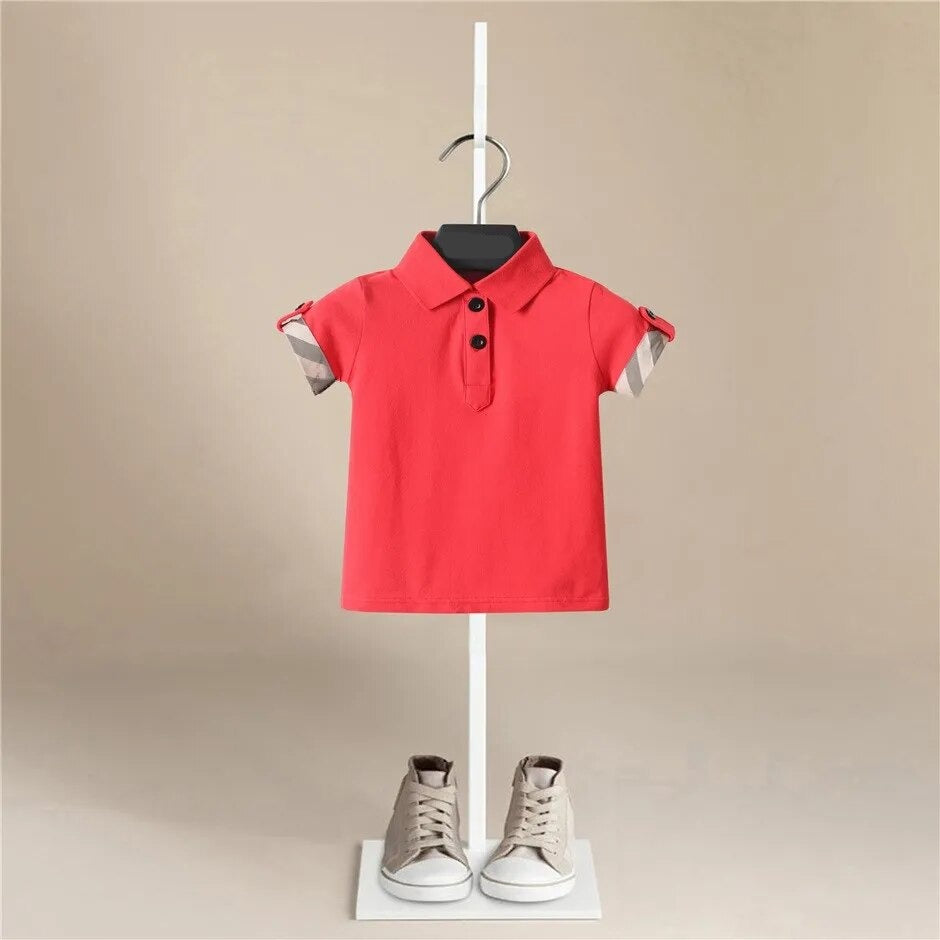 Boy’s Cotton Polo Shirt - Peachy Bloomers