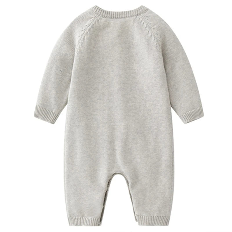 Knit Heart Baby Jumpsuit - Peachy Bloomers