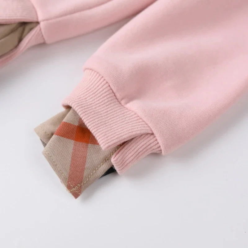 Sweatshirt Plaid Dress