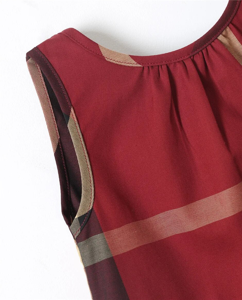 Veronica Cotton Plaid Dress