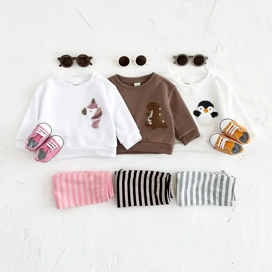 Baby Penguin Sweatshirt and Leggings 2-Piece Set