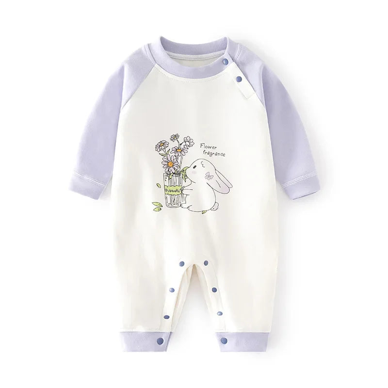 Baby Bunny Cotton Jumpsuit - Peachy Bloomers