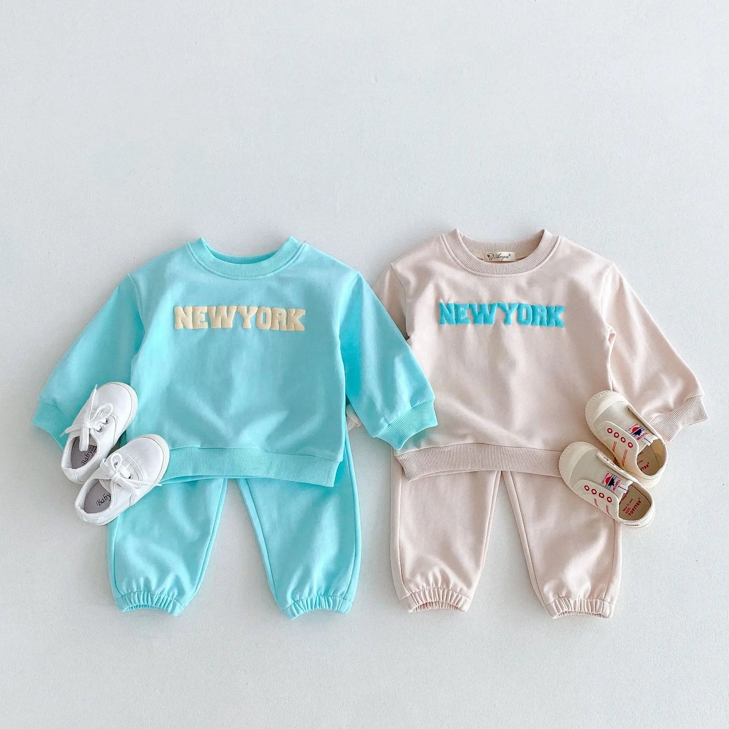 New York Baby Sweatshirt & Sweatpants Set