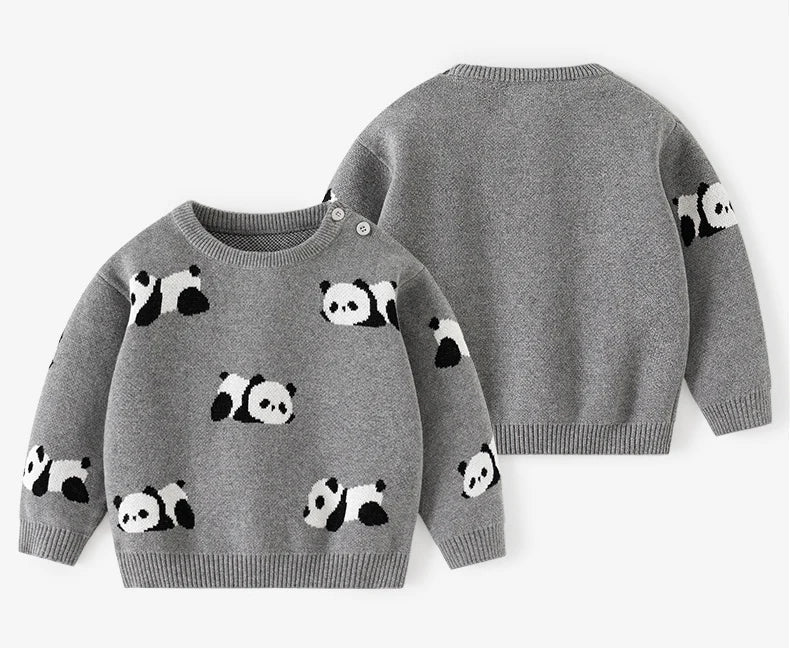Panda Cotton Knit Sweater