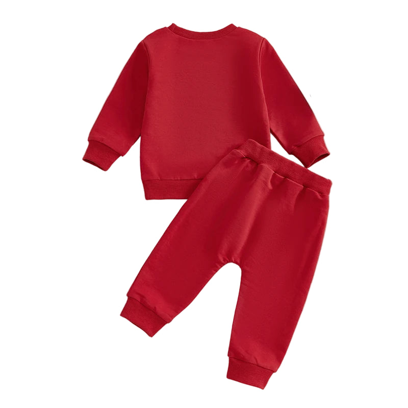 Toddler Christmas Sweatshirt and Sweatpants Set