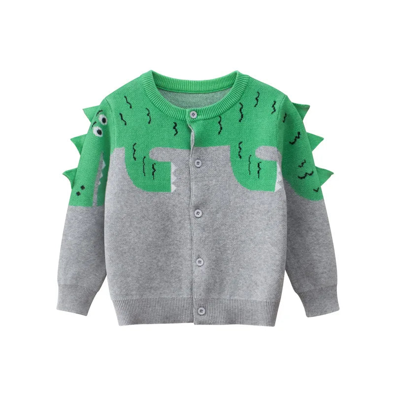 Dinosaur Cotton Cardigan