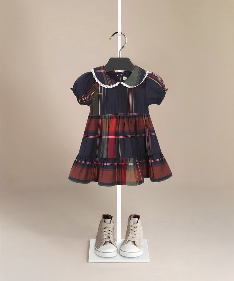 Irish Plaid Dress - Peachy Bloomers