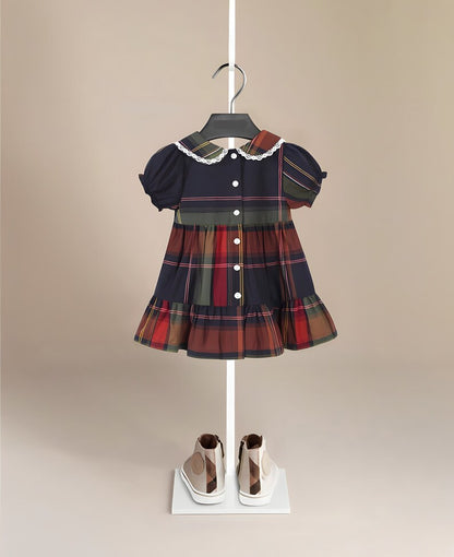 Irish Plaid Dress - Peachy Bloomers