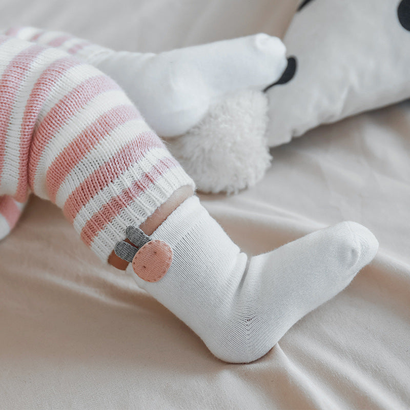 Baby Print Cotton Socks - Peachy Bloomers