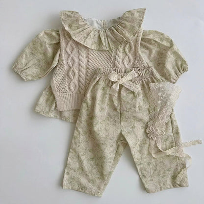 Eyelet Lace Girls Cotton Pants