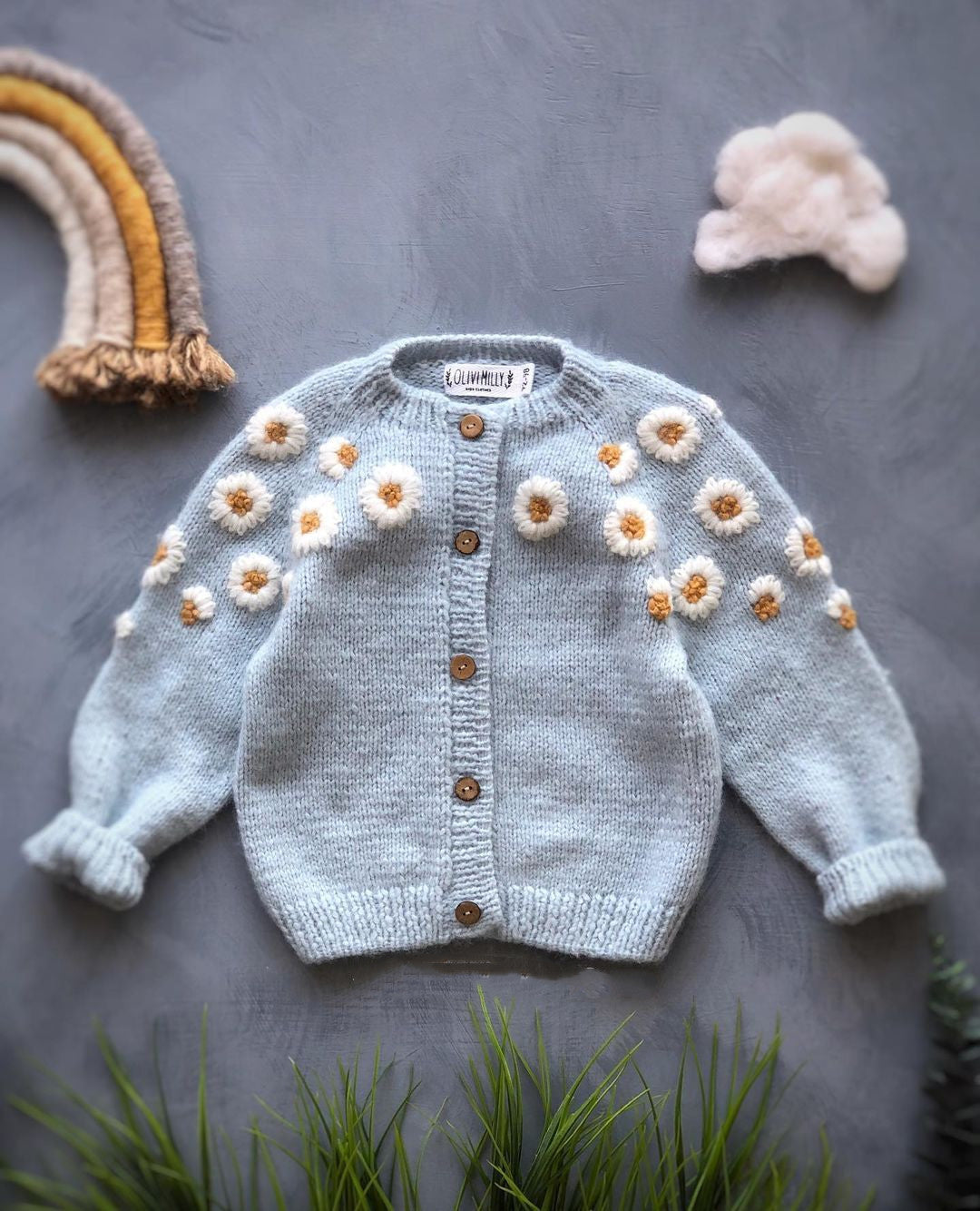 Daisy Wool Cardigan - Peachy Bloomers