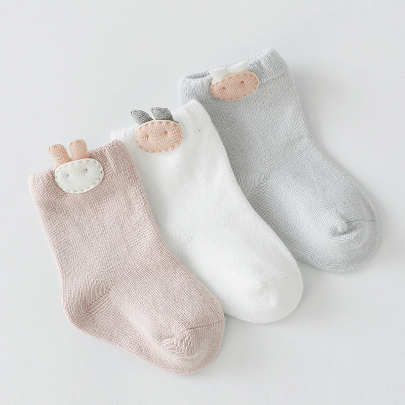 Baby Print Cotton Socks - Peachy Bloomers