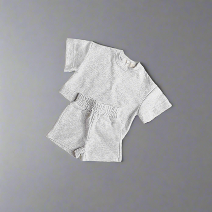 Boys Cotton T-Shirt and Shorts Set – Minimalist Summer Style