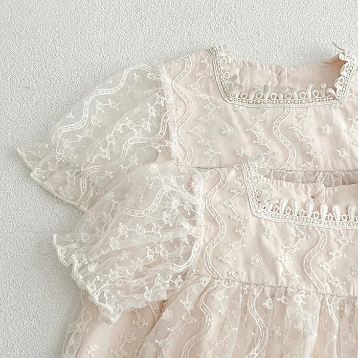 Camile Lace Onesie Romper - Peachy Bloomers