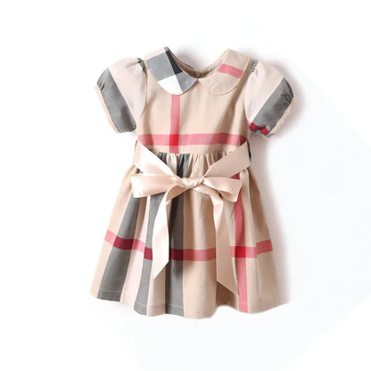 London Plaid Organic Cotton Dress