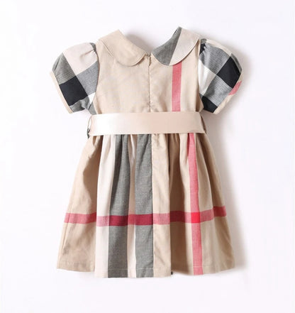 London Plaid Organic Cotton Dress