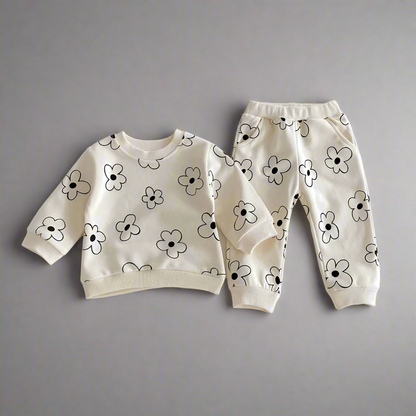 Baby Girls Flower and Bunny 2-piece Set