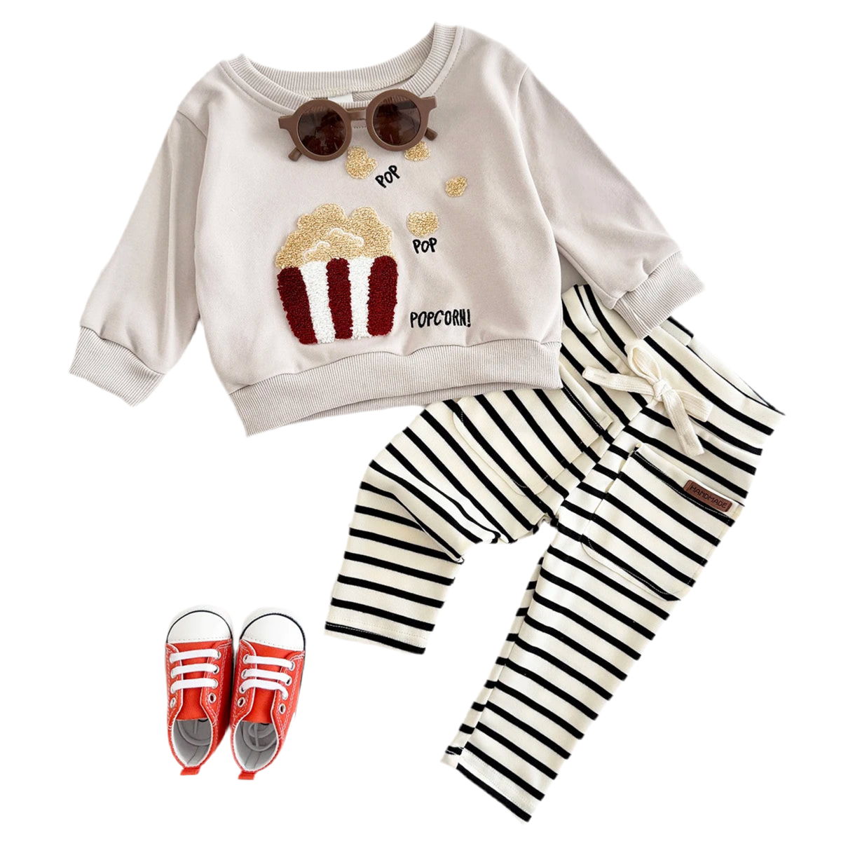 Popcorn Sweatshirt and Leggings Set