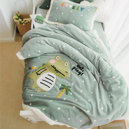 Animated Dreams: Dive into a World of Color with Our Cartoon Duvet Cover Set! - Peachy Bloomers