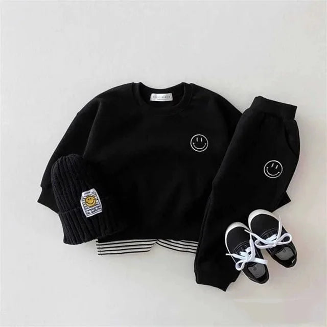 Smiley Kids Sweatshirt & Sweatpants Set