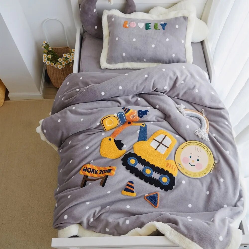 Animated Dreams: Dive into a World of Color with Our Cartoon Duvet Cover Set! - Peachy Bloomers