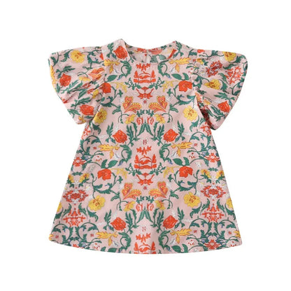 Gardenia Floral Dress - Peachy Bloomers