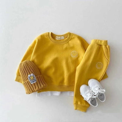 Smiley Kids Sweatshirt & Sweatpants Set