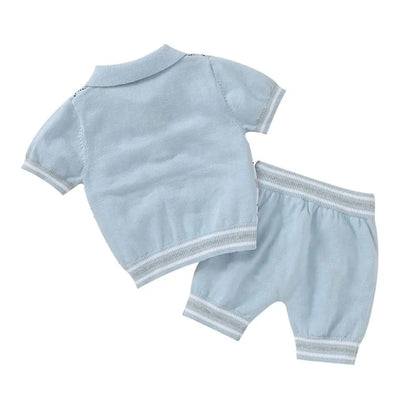 Romb Toddler Cotton Knit Set