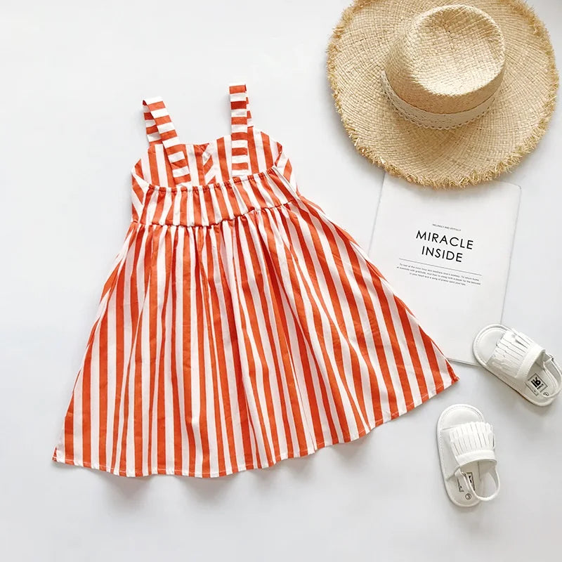 Red Stripe Cotton Dress