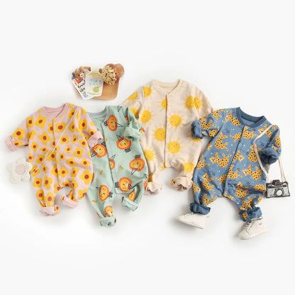 Print Cotton Baby Jumpsuit