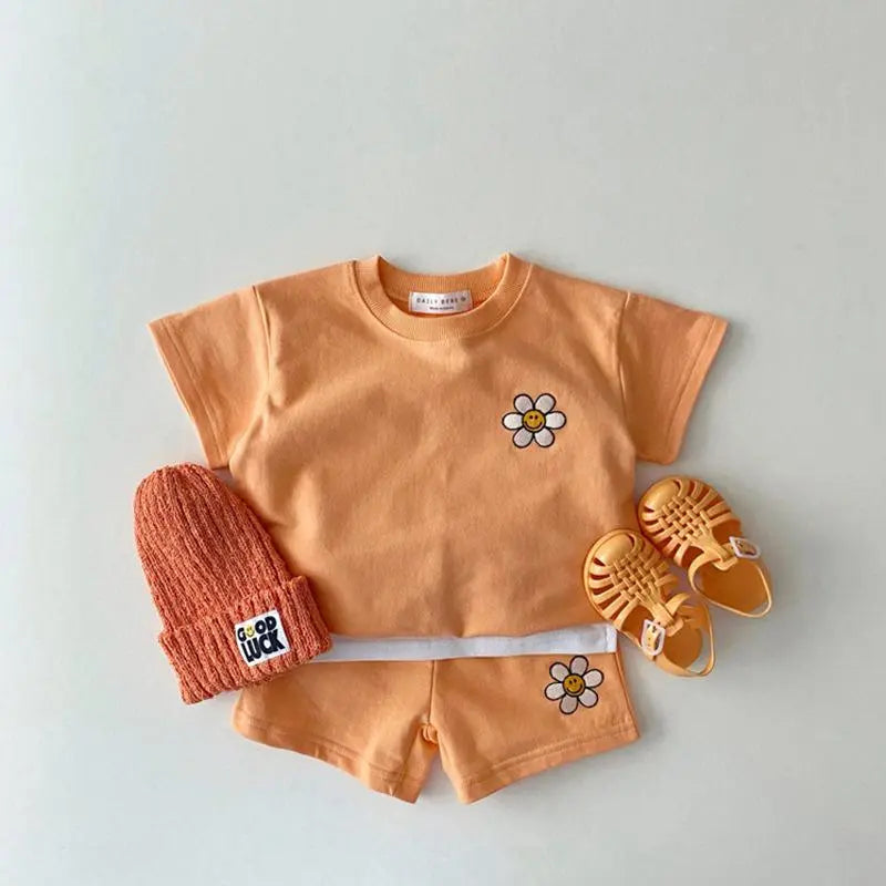 Bliss Cotton T-shirt and Shorts Set - Peachy Bloomers