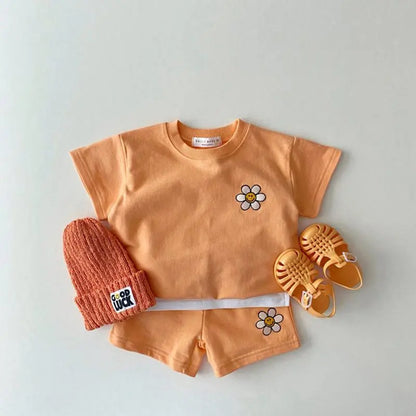 Bliss Cotton T-shirt and Shorts Set - Peachy Bloomers