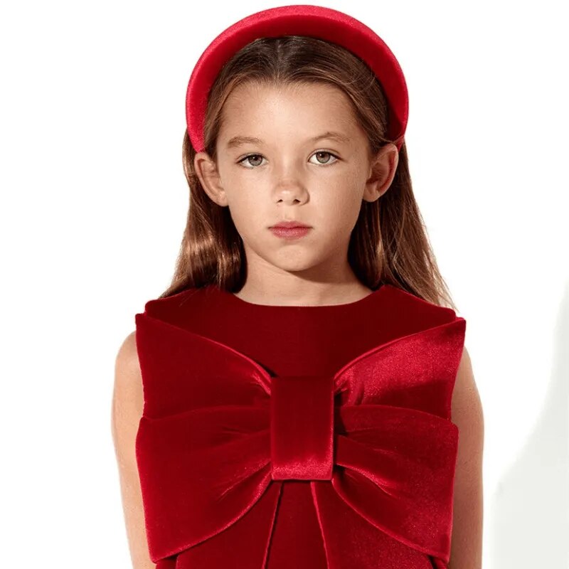 Big Bow Red Dress - Peachy Bloomers