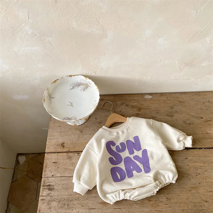 "SUN DAY" Baby Onesie - Peachy Bloomers