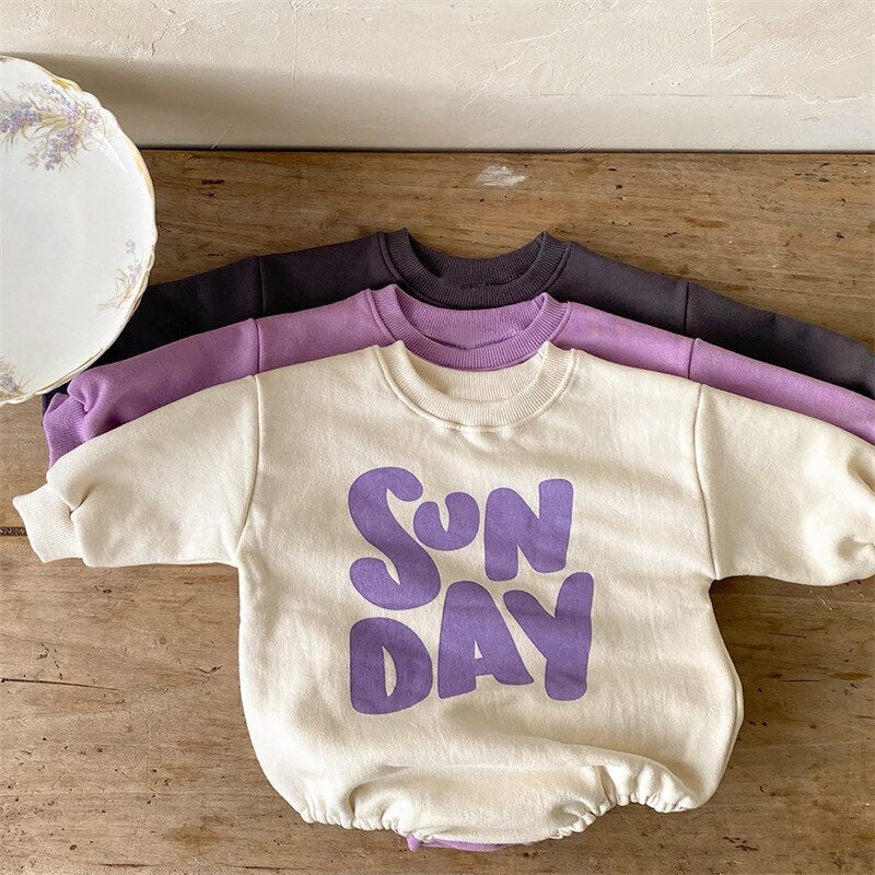 "SUN DAY" Baby Onesie - Peachy Bloomers