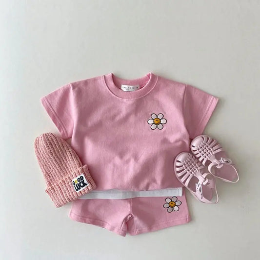 Bliss Cotton T-shirt and Shorts Set - Peachy Bloomers