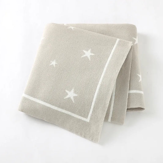 Starlight Cotton Knit Baby Blanket