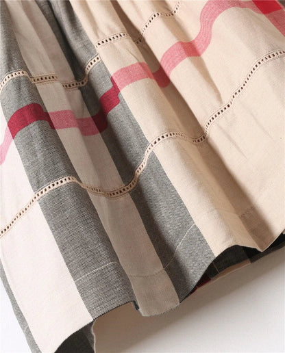 Montreal Beige Plaid Dress