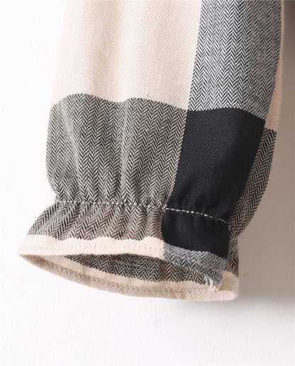 Montreal Beige Plaid Dress