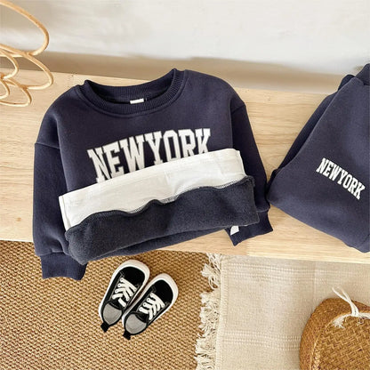 New York Sweatshirt and Sweatpants Set