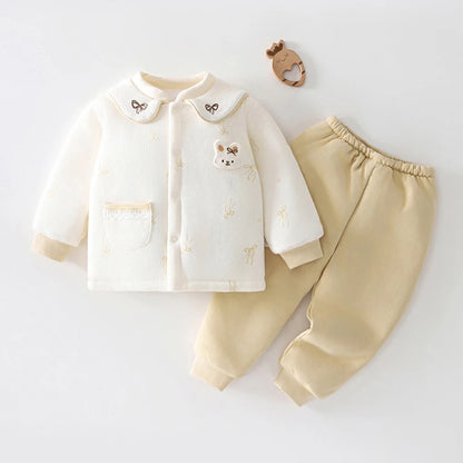 Baby Embroidered 2-Piece Cotton Outfit Set