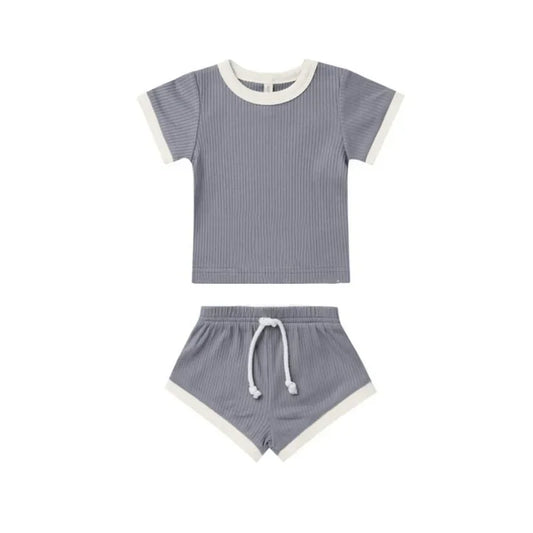 Baby Cotton T-shirt and Shorts Set - Peachy Bloomers