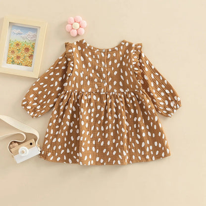 Dot Ruffle Dress - Peachy Bloomers