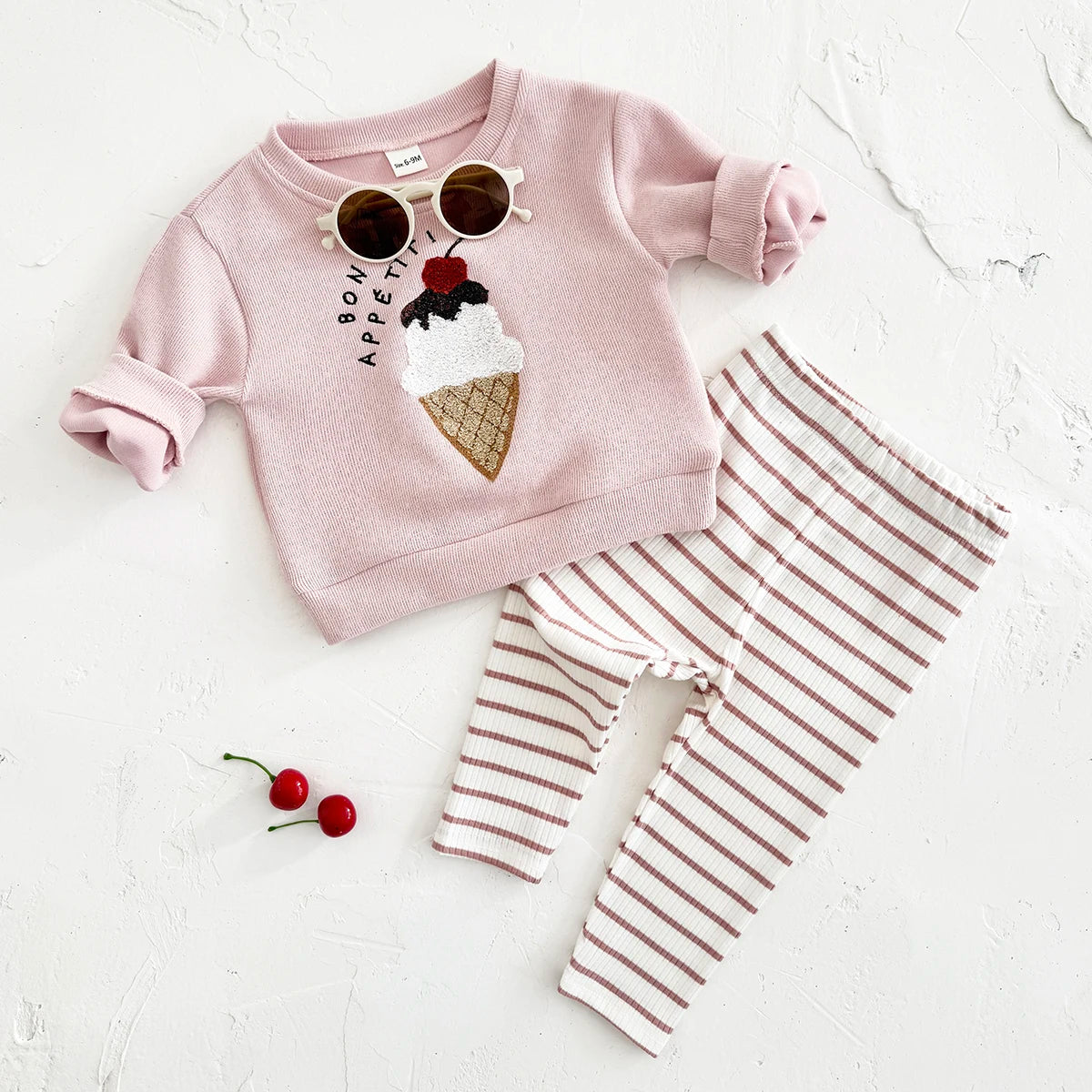 Ice cream Sweatshirt and Leggings Set