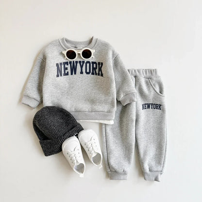 New York Sweatshirt and Sweatpants Set