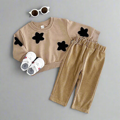 Toddler Star Sweatshirt and Pants Set