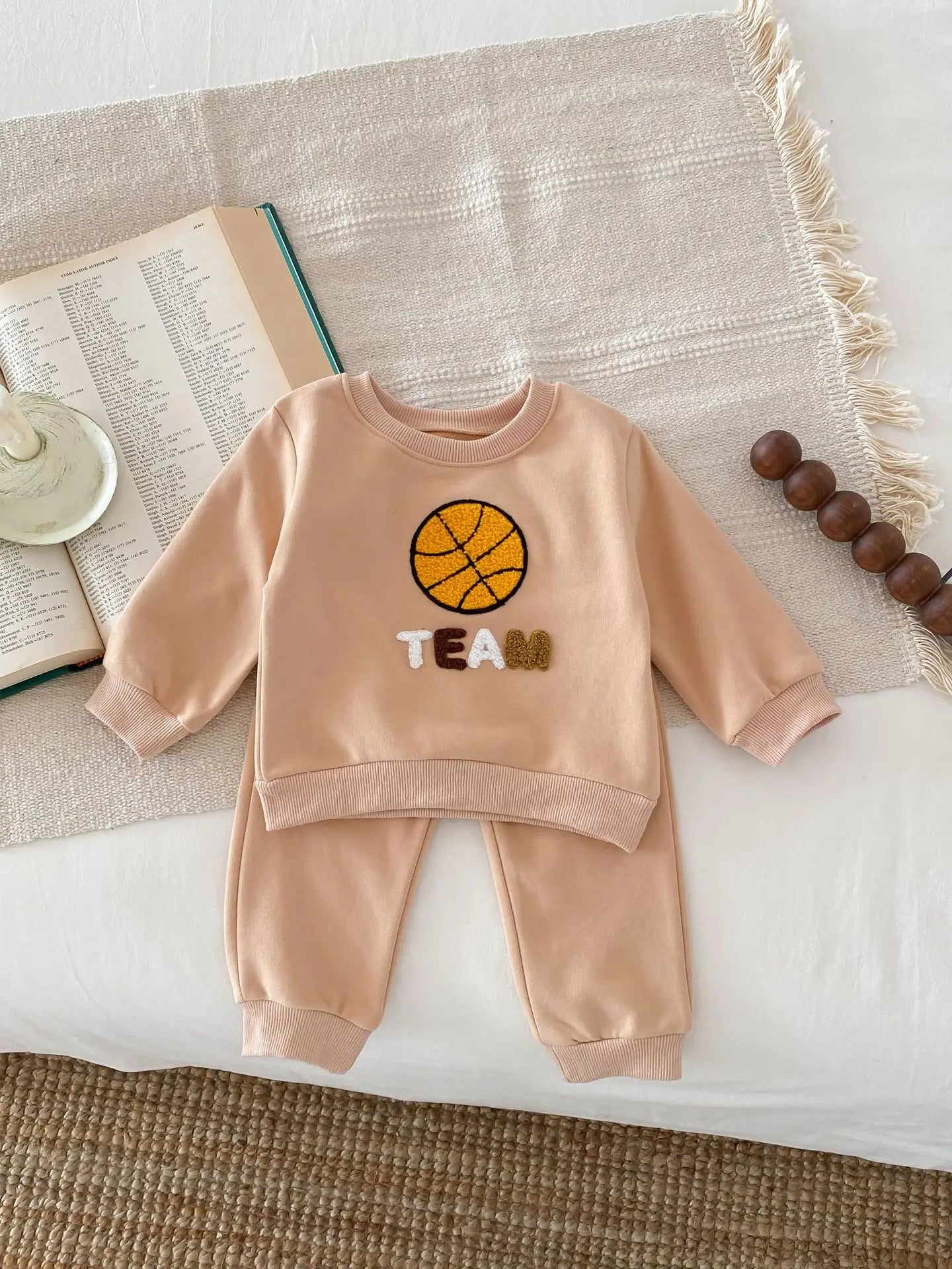 Basketball Sweatshirt and Sweatpants Set - Peachy Bloomers